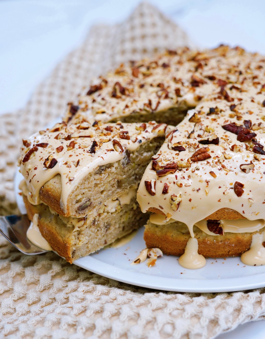 Gâteau aux pommes, épices chaï et dulce de&nbsp;leche