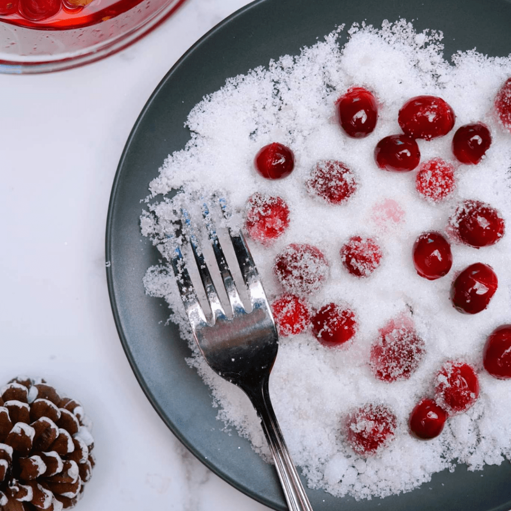 Canneberges givrées 