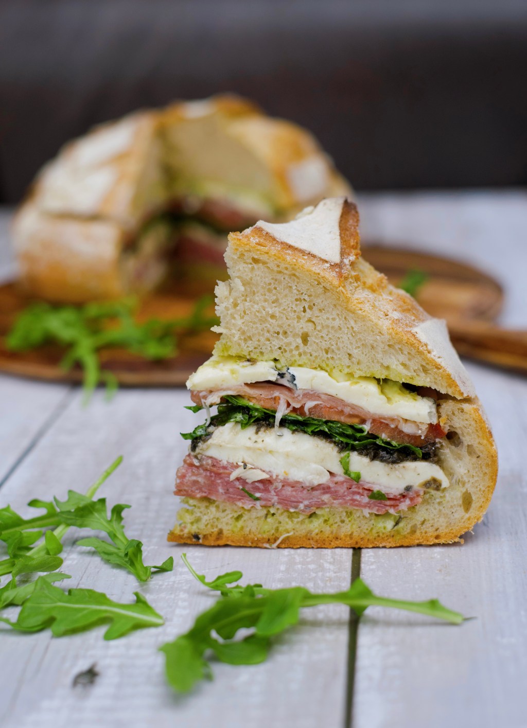 Sandwich muffuletta à&nbsp;partager