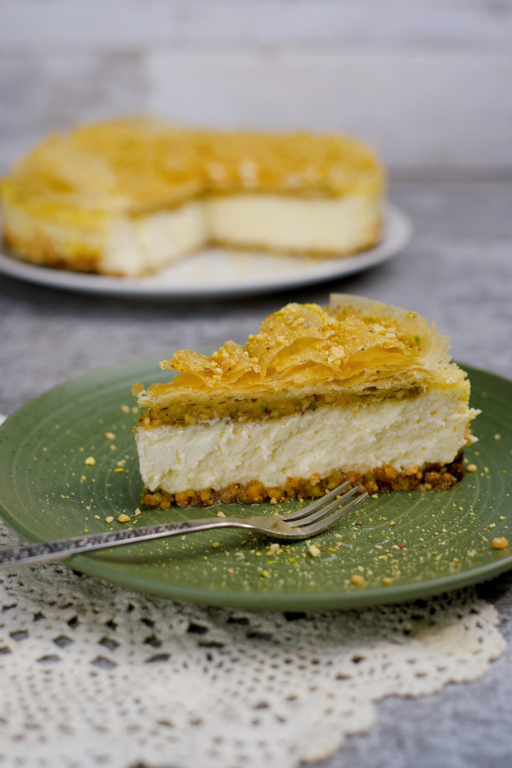 Gâteau au fromage au&nbsp;baklava